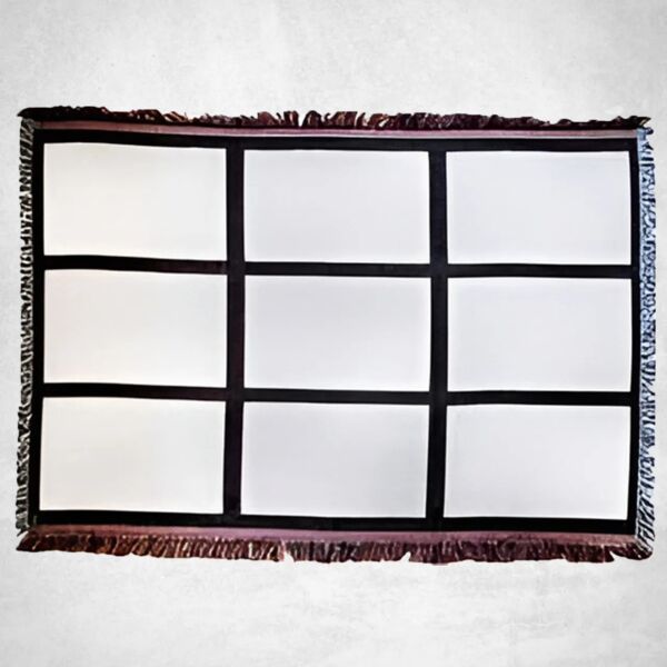 Blank Sublimatable 9- Panel Throw Blanket Thumbnail