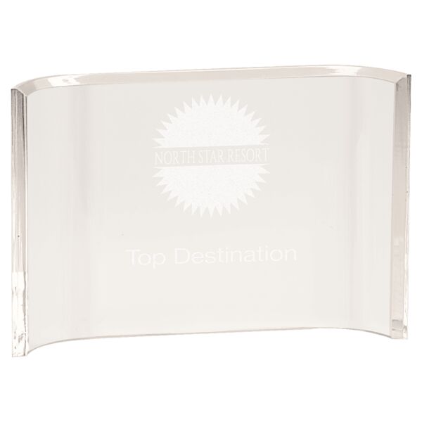 6" x 4" Acrylic Crescent Thumbnail