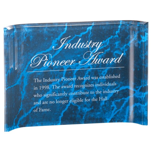 7" x 5" Marbleized Acrylic Crescent Thumbnail