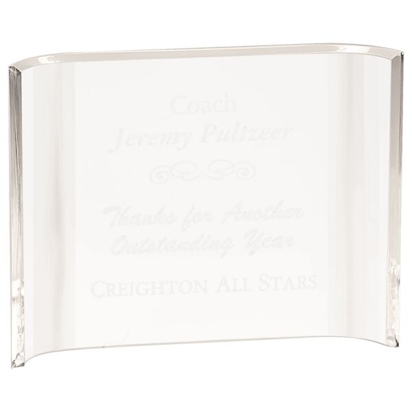 8" x 6" Acrylic Crescent Thumbnail