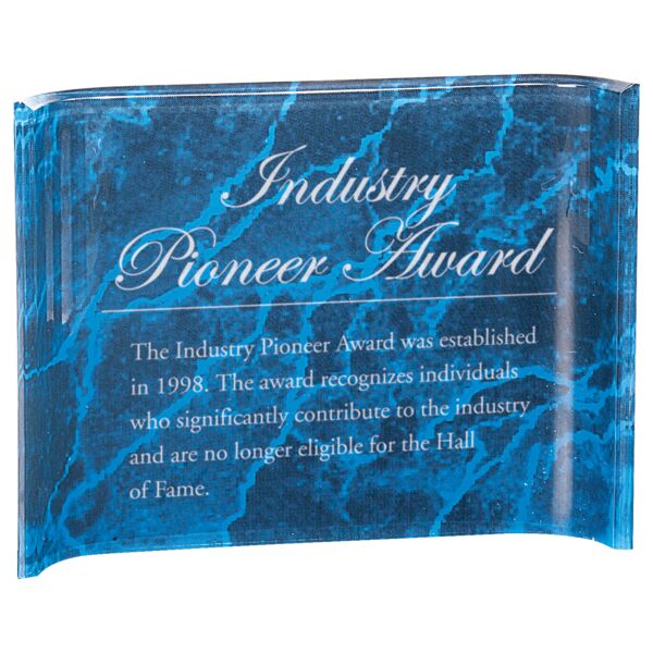 8" x 6" Marbleized Acrylic Crescent Thumbnail