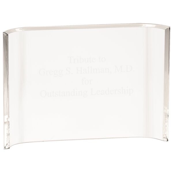 10" x 7" Acrylic Crescent Thumbnail