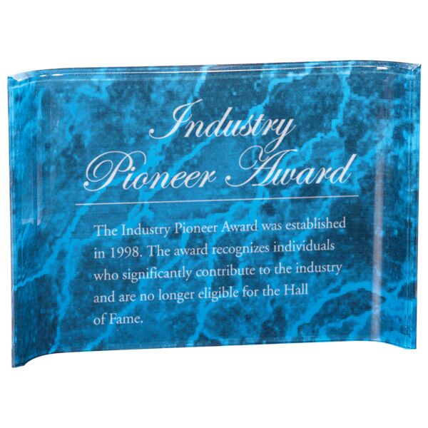 10" x 7" Marbleized Acrylic Crescent Thumbnail