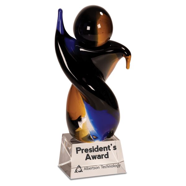 9 1/2" Twisted Body Art Glass Thumbnail