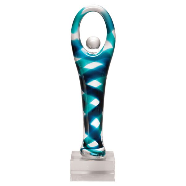 12 1/4" Victory Art Glass on Glass Base-No Plate Thumbnail