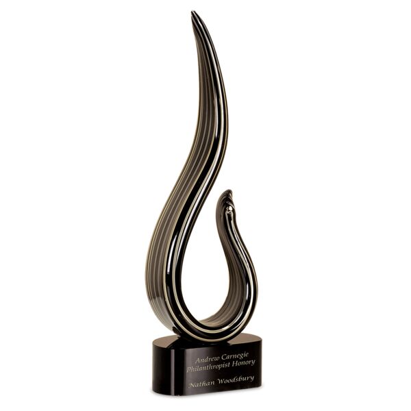 15" & Curve Art Glass Thumbnail