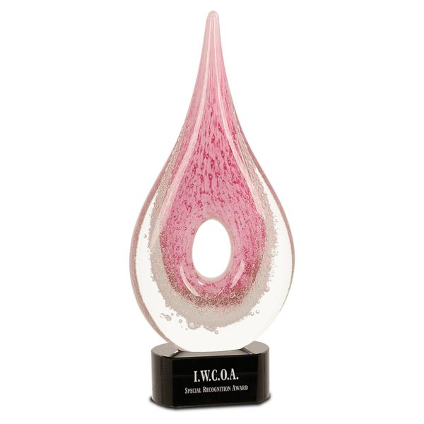 12" Round Window Raindrop Art Glass Thumbnail