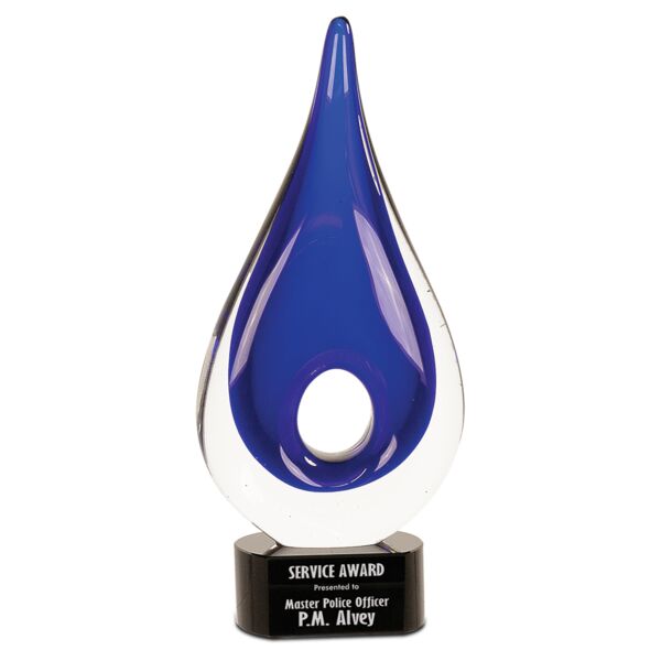 11 1/4" Round Window Raindrop Art Glass Thumbnail