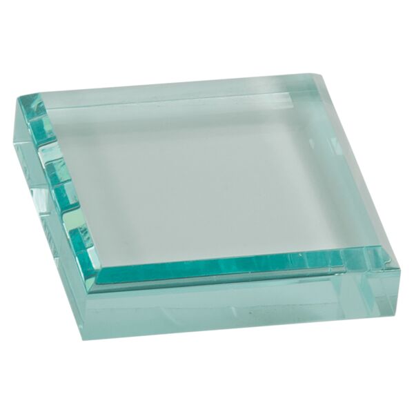 3" x 3" Jade Acrylic Paperweight Thumbnail