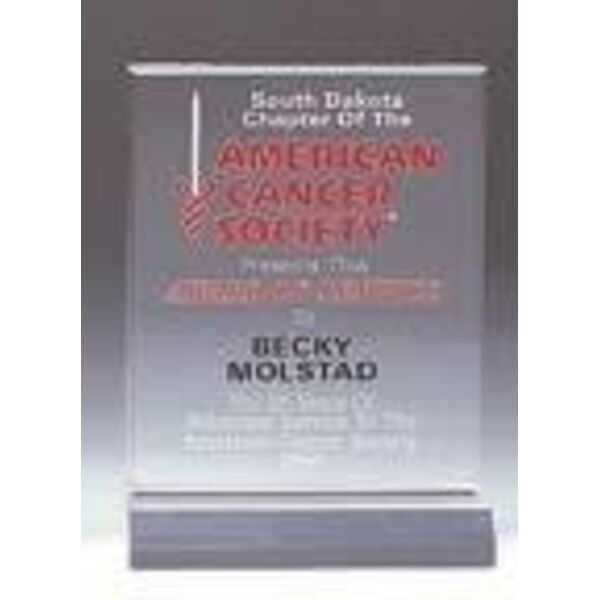 3 1/2" x 4 1/2" Rectangle Acrylic (Base not included) Thumbnail