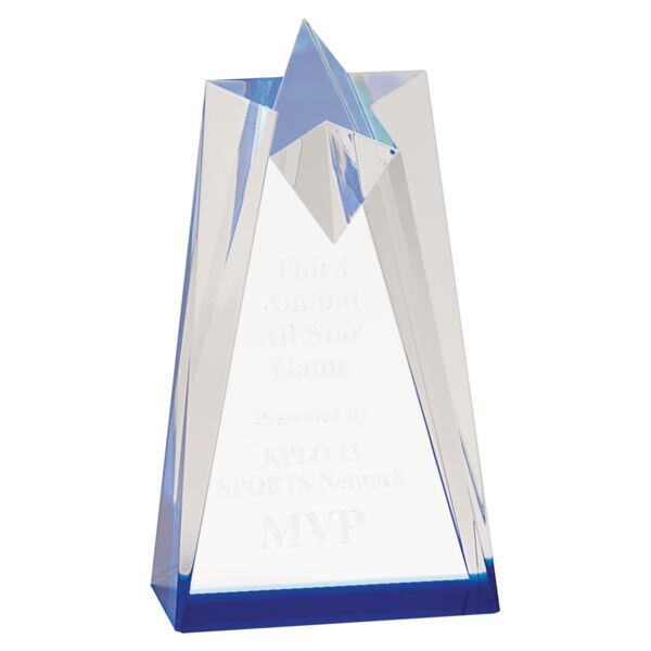 3 1/2" x 6" Sculpted Star Acrylic Thumbnail