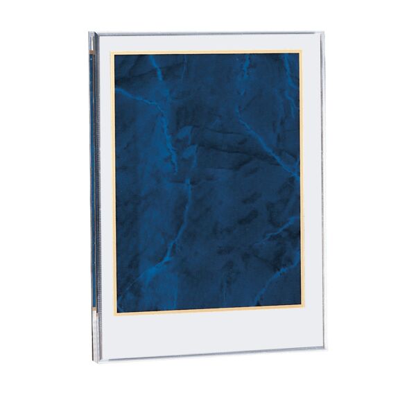 5" x 7 5/8" Sapphire Marble Acrylic Award Upright Only Thumbnail
