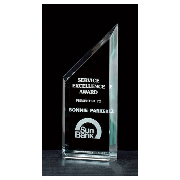 3 1/4" x 8" Zenith Series Jade Acrylic Free Standing Award Thumbnail