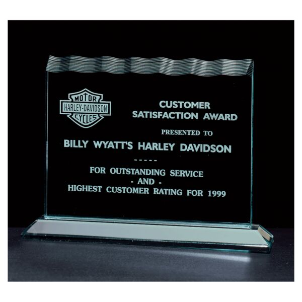 7 1/2" x 5 1/4" Tidal Series Jade Acrylic Award Thumbnail