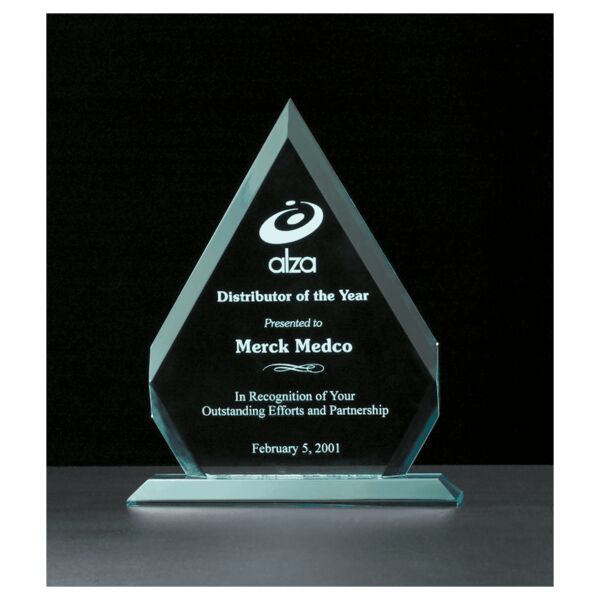 9 1/8" x 11 1/4" Diamond Series Jade Acrylic Award Thumbnail