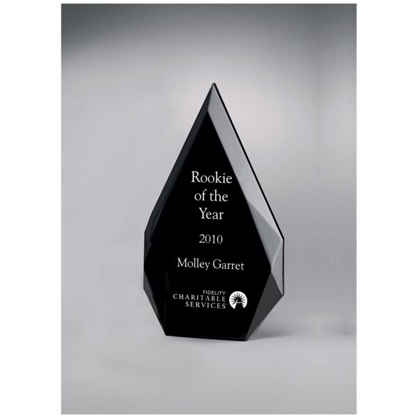 4 1/4" x 7 7/8" Flame Series Freestanding Acrylic with Silkscreened Back Thumbnail