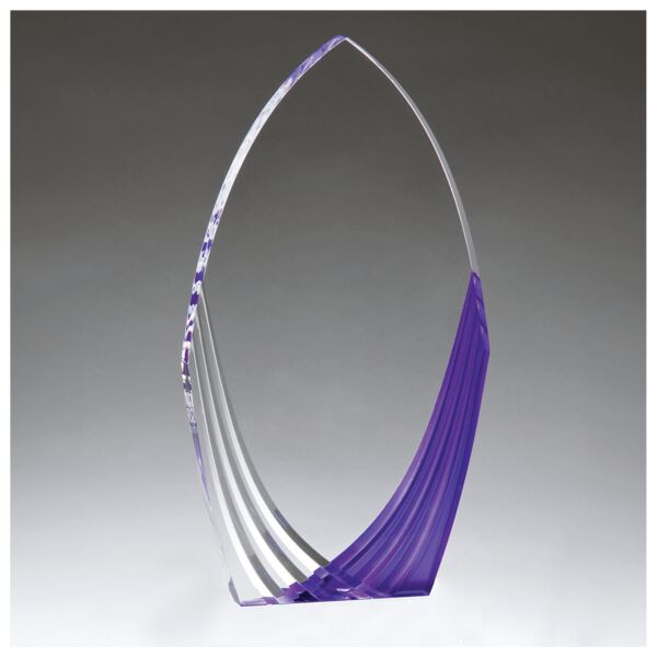 9" Tidal Series Acrylic with Printed Violet Accent-Upright Only Thumbnail