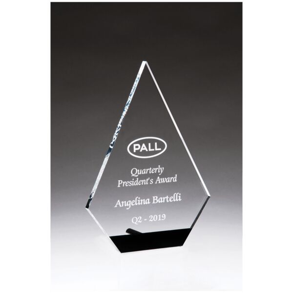 6 1/2" x 9" Diamond Series Acrylic with Accent and Post Thumbnail