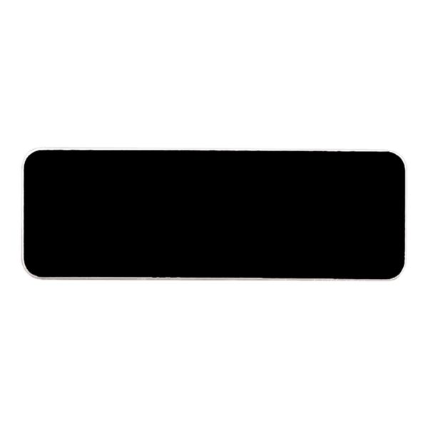 3" x 1" Round Corner Plastic Badge Blank Thumbnail