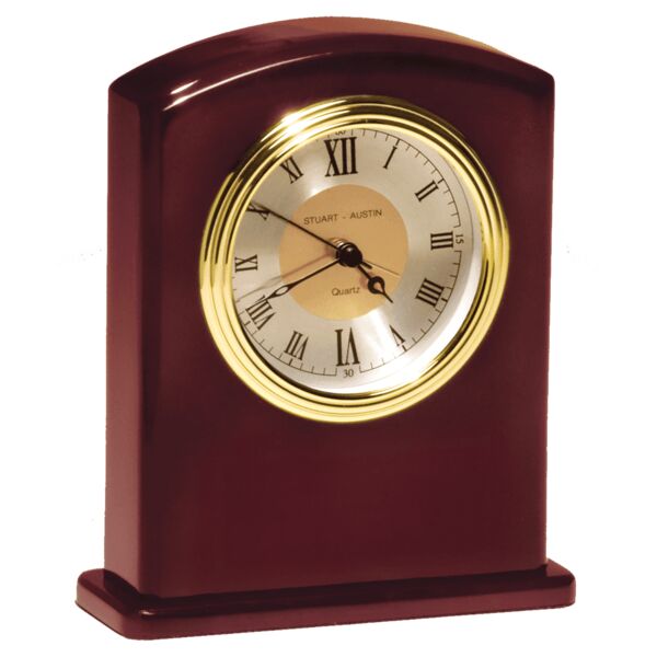 5 1/4" x 6 3/4" High Gloss Finish Clock, Diamond Spun Dial, 3 HandMovement-No Plate Thumbnail