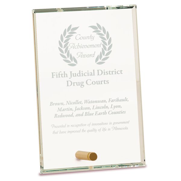 4" x 6" Rectangle CrystalEdge Glass Thumbnail