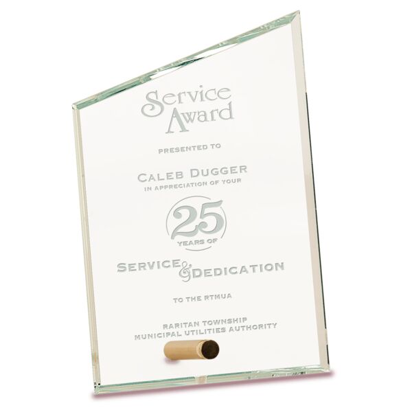 4" x 6" Slant Rectangle CrystalEdge Glass Thumbnail