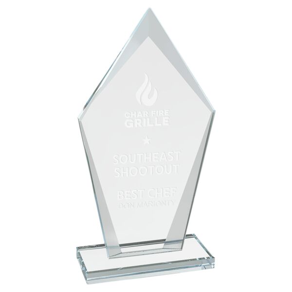7 1/2" Diamond Glass Award Thumbnail