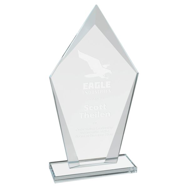 8 1/2" Diamond Glass Award Thumbnail