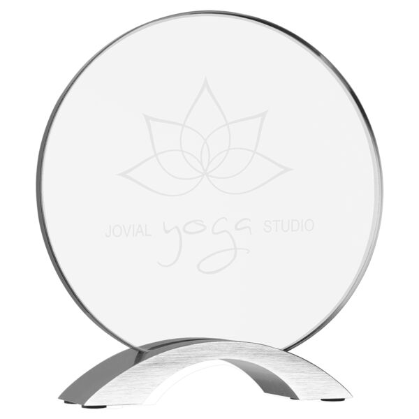 7 1/4" Round Cosmic Acrylic with Base Thumbnail