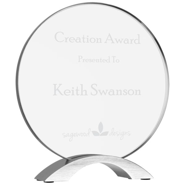 8 1/2" Round Cosmic Acrylic with Base Thumbnail