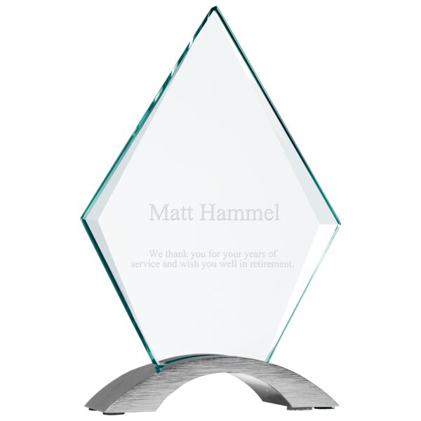 7 1/4" Diamond Cosmic Glass with Base Thumbnail