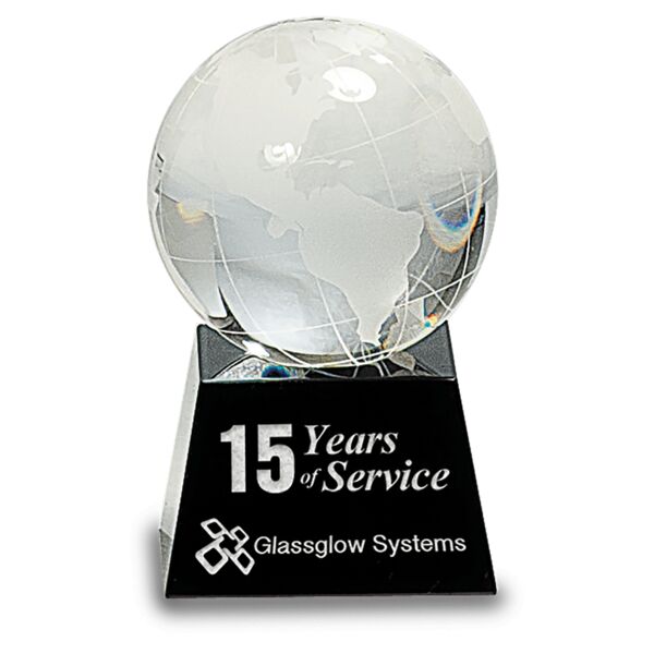3" Crystal Globe on Base Thumbnail