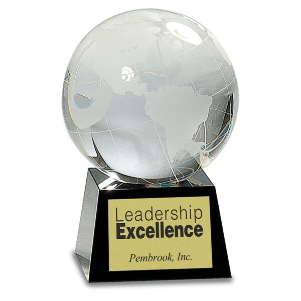 5 1/2" Crystal Globe on Base Thumbnail
