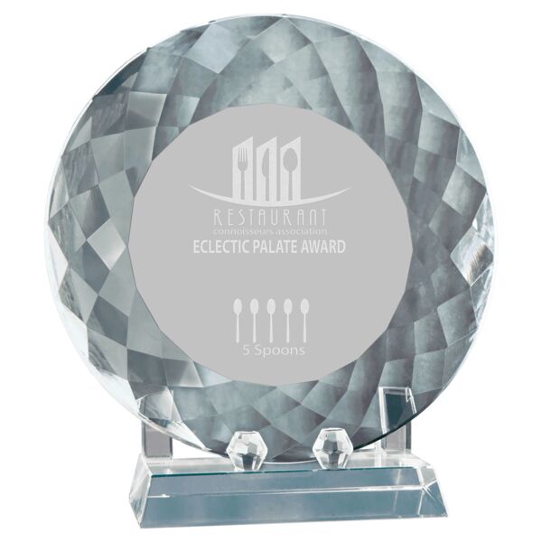 8 1/2" Crystal Plate with Base Thumbnail