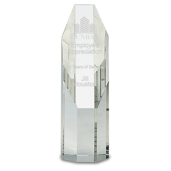 7 1/2" Octagon Slant-Top Crystal Tower Thumbnail