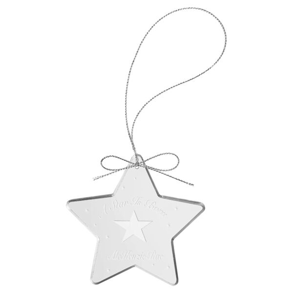 3" Crystal Star Ornament Thumbnail