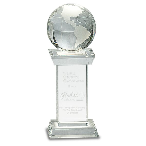 8" Crystal Globe on Tower Thumbnail