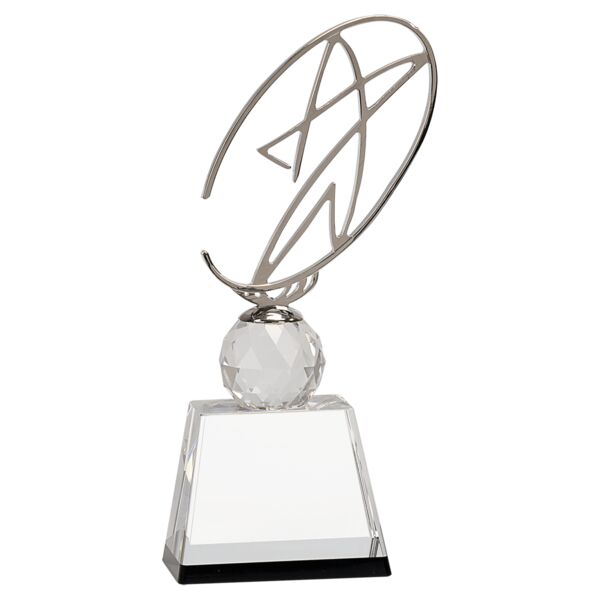 10" / Crystal Award with Metal Oval Star Thumbnail