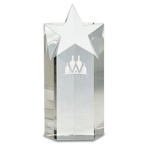 9" Crystal Star Column Thumbnail