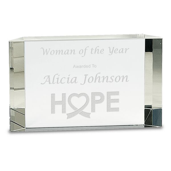 7" x 4 1/4" Crystal Facet Block Thumbnail