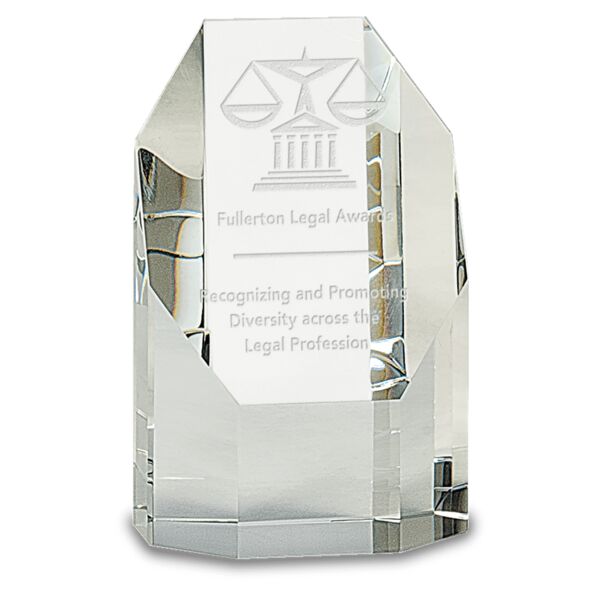 5" Crystal Octagon Tower Thumbnail