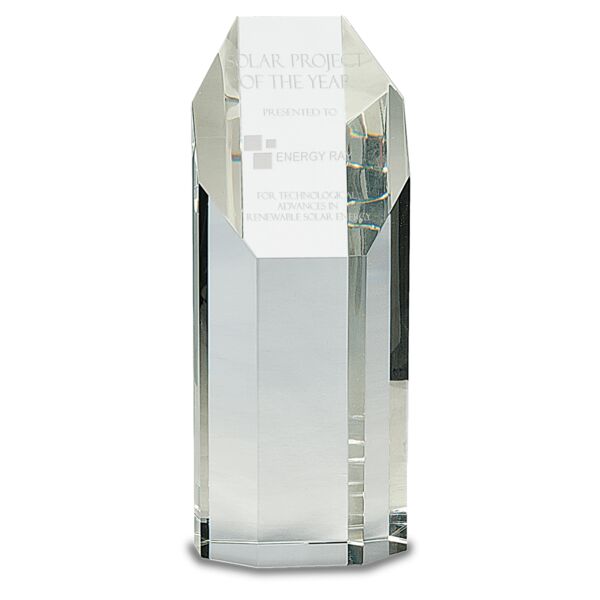 8" Crystal Octagon Tower Thumbnail