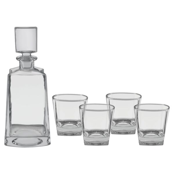 Polar Camel 750 mL 12" Tequila Decanter Set with Four 8 oz. Glasses in a Gift Box with Printed Paper Sleeve Thumbnail