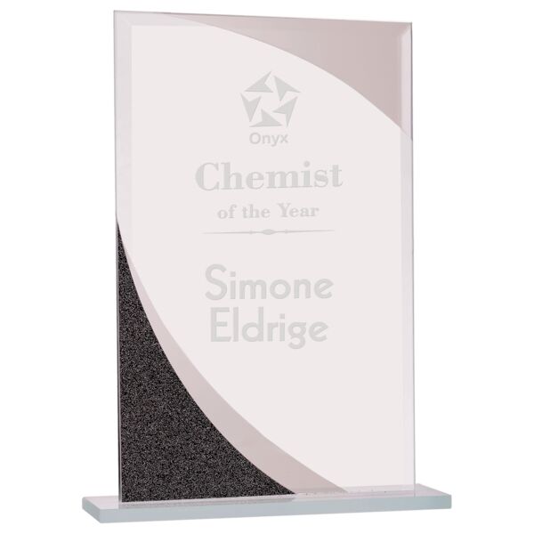 7 1/2" Rectangle Designer Glass Award Thumbnail