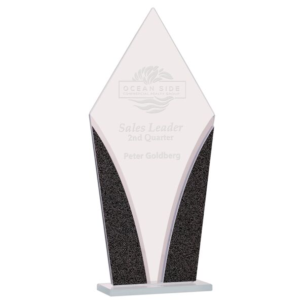 9 1/4" Diamond Designer Glass Award Thumbnail