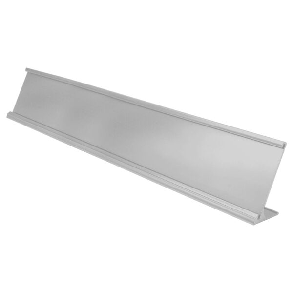 2" x 12", Satin , Kota Pro Aluminum Desk Holder, Fits 1/16" Thick Plastic Insert Thumbnail