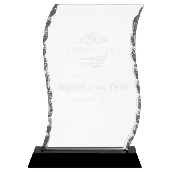 7 1/2" Scroll Facet Glass on Base Thumbnail