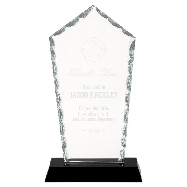 7 3/4" Diamond Facet Glass on Base Thumbnail