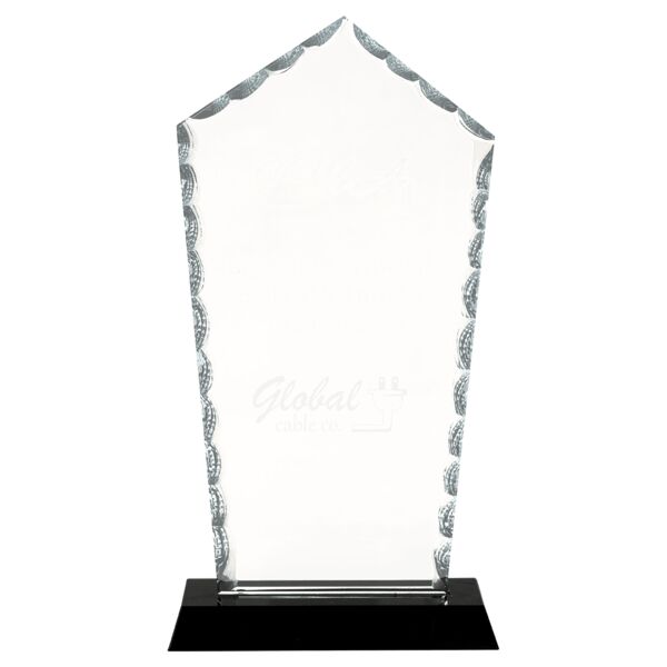 9 3/4" Diamond Facet Glass on Base Thumbnail