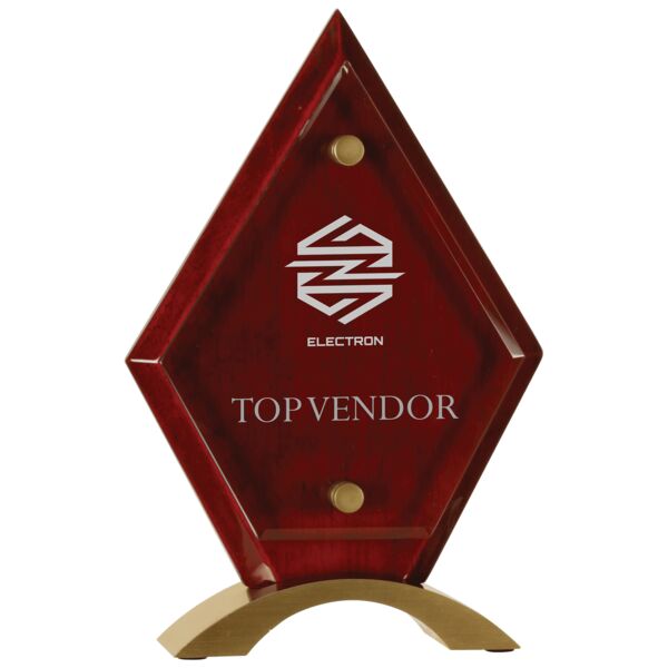 8 1/2" Diamond Piano Finish Floating Acrylic Standup Thumbnail